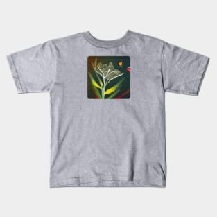 A.I. Generated Alien Flower with Bubble Alien Kids T-Shirt